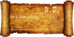 Uri Daniella névjegykártya
