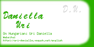 daniella uri business card